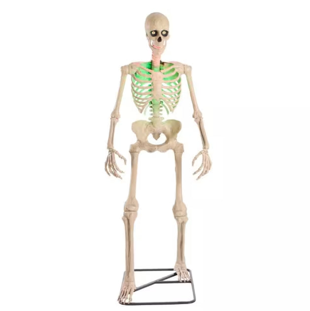 6.5 ft. Grave & Bones Animated LED App Controlled Ultra Skelly with LifeEyes LCD Eyes H23