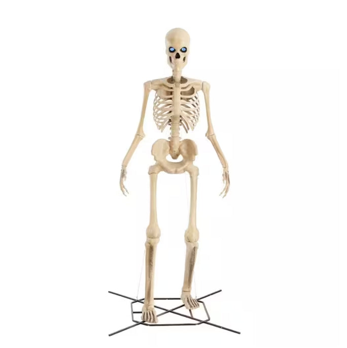 12 ft. Grave & Bones Giant-Sized Skelly with LifeEyes™ LCD Eyes H5
