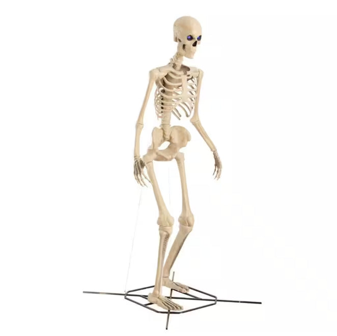 12 ft. Grave & Bones Giant-Sized Skelly with LifeEyes™ LCD Eyes H5