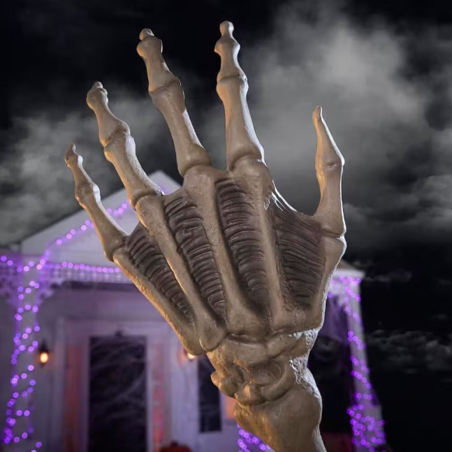 12 ft. Grave & Bones Giant-Sized Skelly with LifeEyes™ LCD Eyes H5