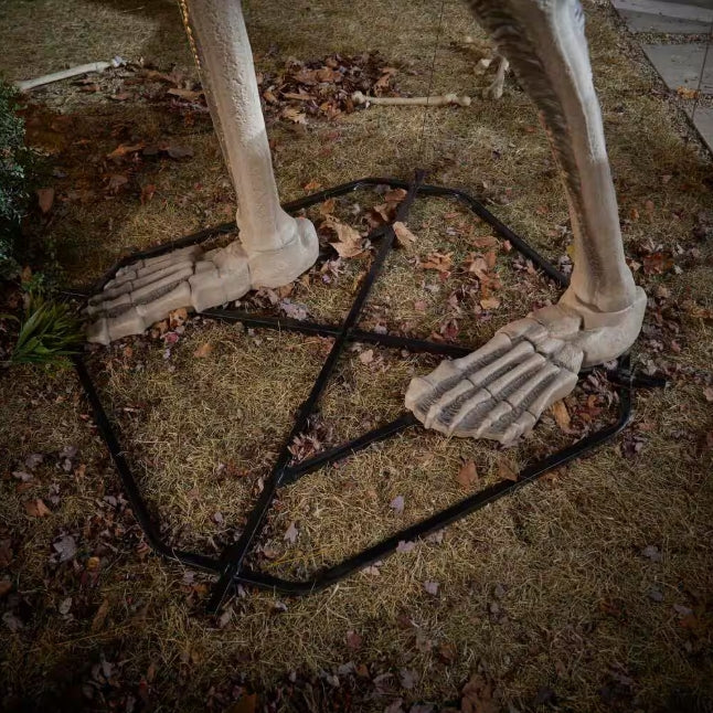 12 ft. Grave & Bones Giant-Sized Skelly with LifeEyes™ LCD Eyes H5